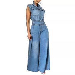 Queen's Rebel Denim Jumpsuit