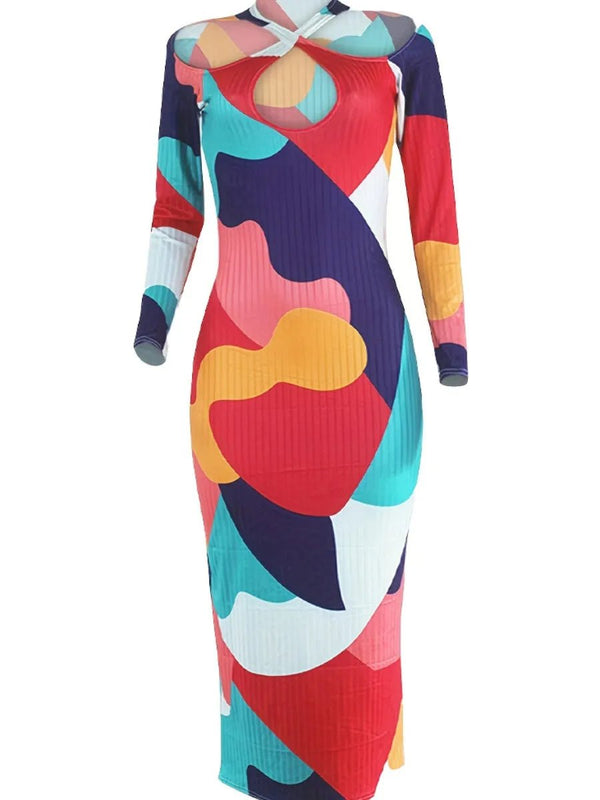 Love Me Patchwork Bodycon Dress - Real Queen Royalty